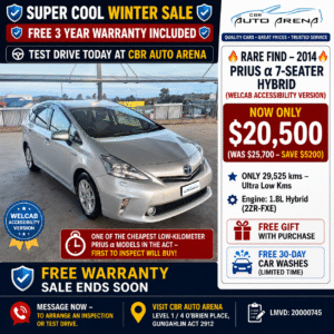 2014 Toyota Prius Alpha HYBRID – 30 C