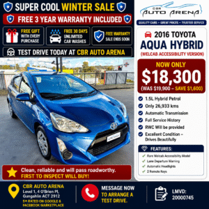 2016 Toyota Aqua HYBRID – 40 C